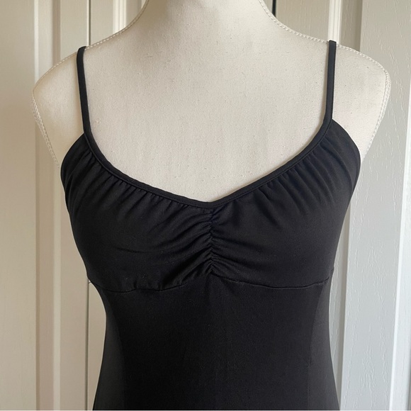 Whimsigoth Babydoll Slip Dress Women’s L Black Preppy Dark Romance Arna Midi - Picture 6 of 16